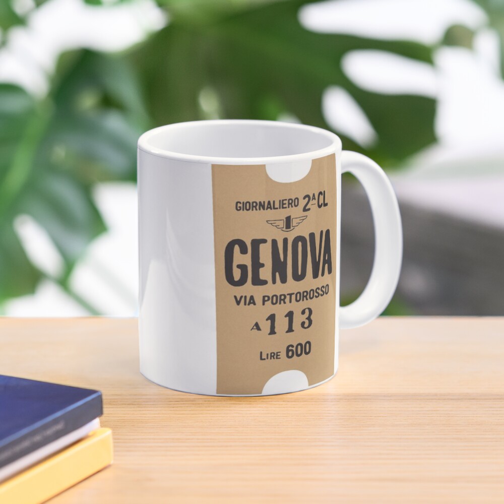 "Genova Train Ticket" Coffee Mug for Sale by jesimink Redbubble