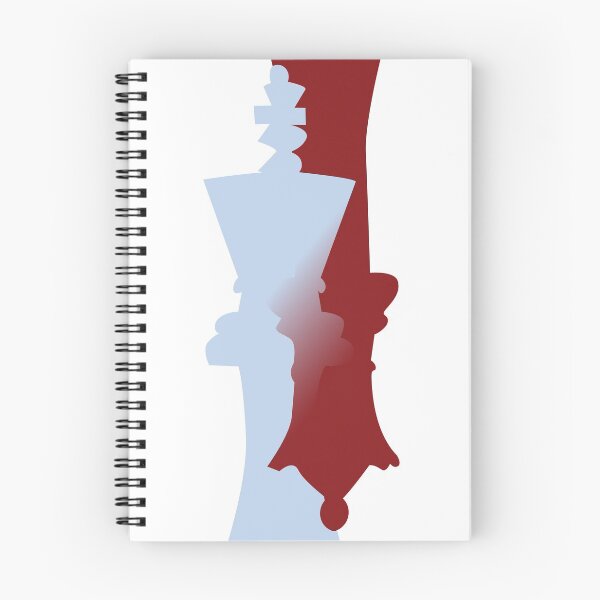 Item preview, King and Queen Balance Chess Icon - Red Vs Blue designed and sold by BigWaterDesign.