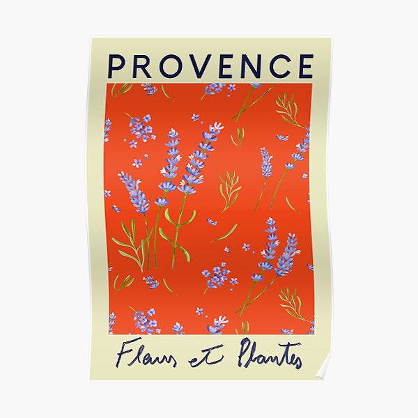 Provence Italien Blumenposter Poster