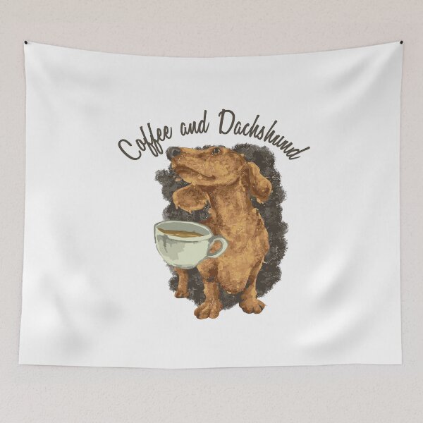 Item preview, Coffee and Dachshund For Dog Enthusiast designed and sold by teweshirt.