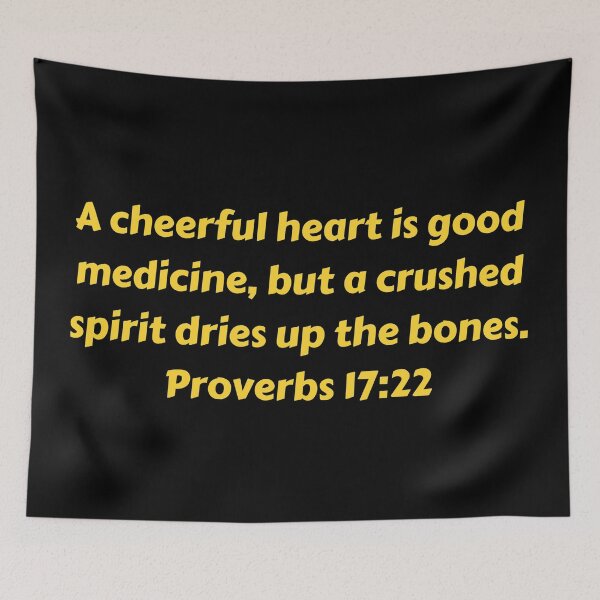 Aperçu de l'œuvre Bible Verse Proverbs 17:22 créée et vendue par Prayingwarrior.
