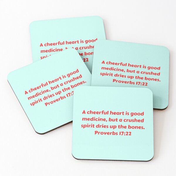 Item preview, Bible Verse Proverbs 17:22 designed and sold by Prayingwarrior.