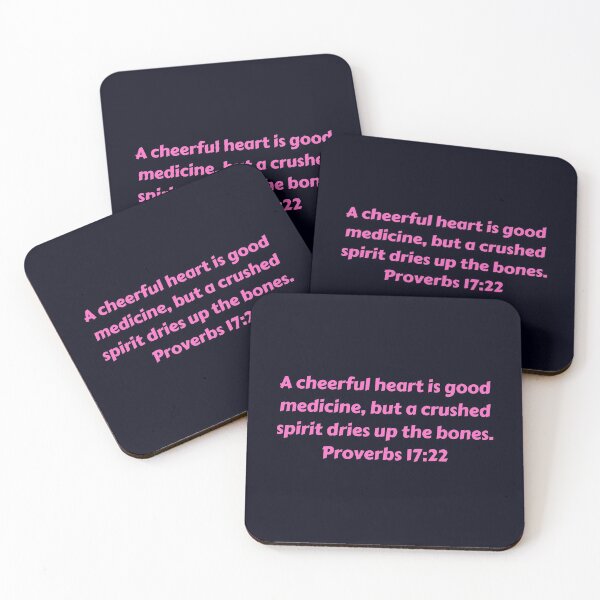 Item preview, Bible Verse Proverbs 17:22 designed and sold by Prayingwarrior.