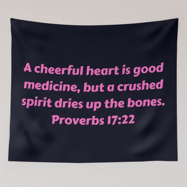 Item preview, Bible Verse Proverbs 17:22 designed and sold by Prayingwarrior.
