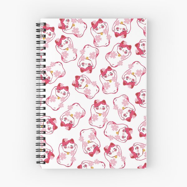 Item preview, Hot Pink Lucky Cat Pattern designed and sold by Druid Soup.