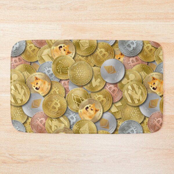 Item preview, Cryptocurrency Seamless Pattern designed and sold by Pierre Bernard Jr.