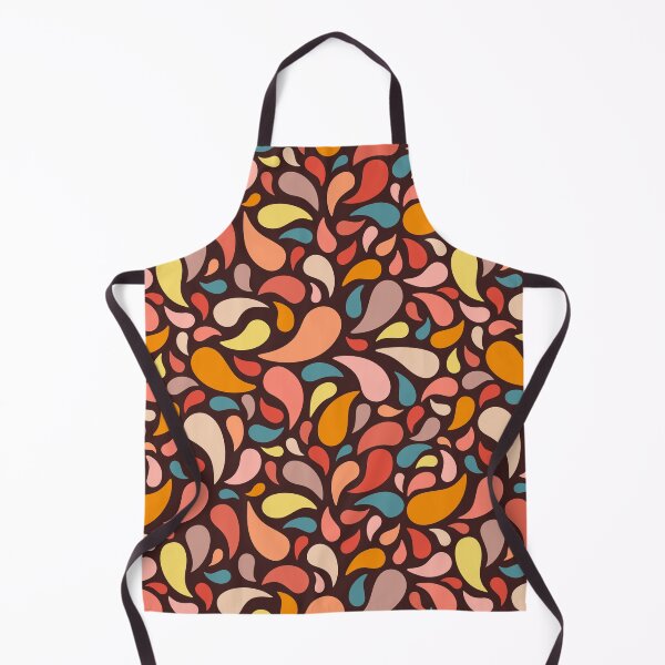 Aperçu de l'œuvre Kaléidoscope de formes paisley rétro créée et vendue par Natural-Avenue.