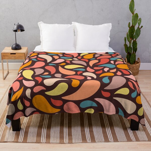 Aperçu de l'œuvre Kaléidoscope de formes paisley rétro créée et vendue par Natural-Avenue.