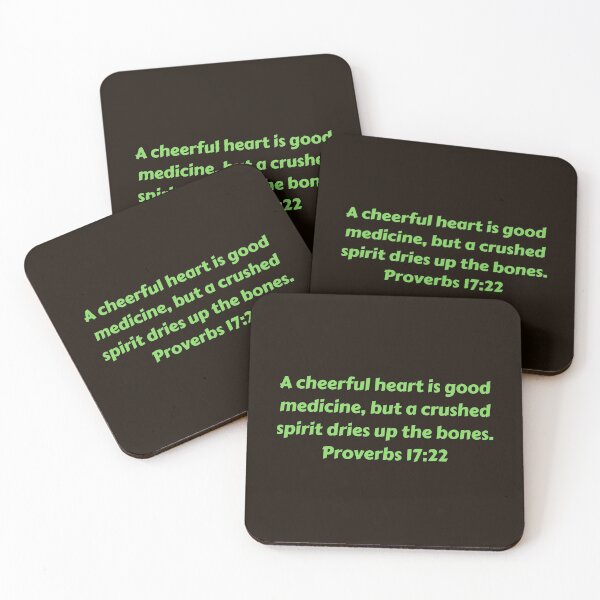 Item preview, Bible Verse Proverbs 17:22 designed and sold by Prayingwarrior.