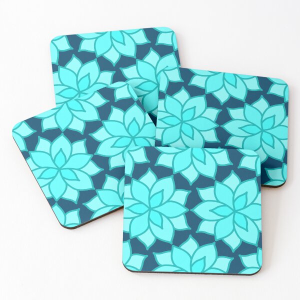 Item preview, Aqua Flower designed and sold by Jane Izzy Designs.