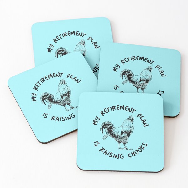 Item preview, My Retirement Plan Is Raising Chooks -funny chicken design in black text designed and sold by katiekendall.