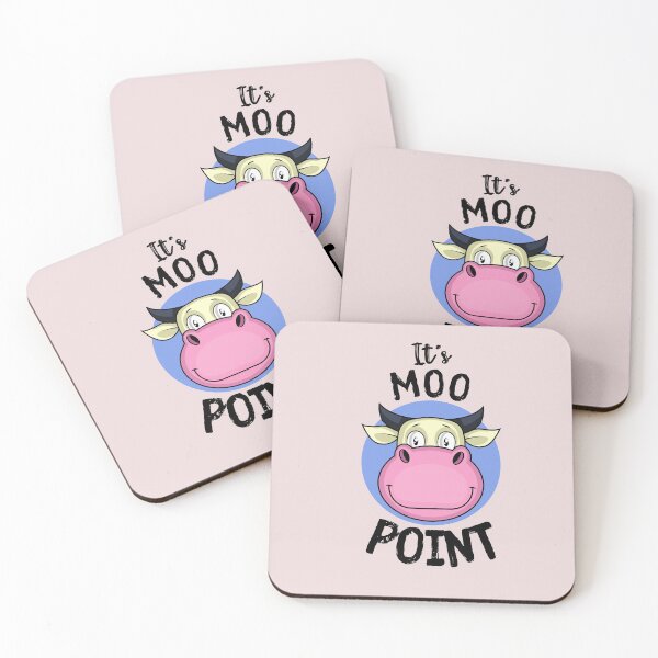 Item preview, Vintage It's Moo point Typography and funny cow face illustration   designed and sold by garniturex.