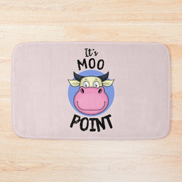 Item preview, Vintage It's Moo point Typography and funny cow face illustration   designed and sold by garniturex.