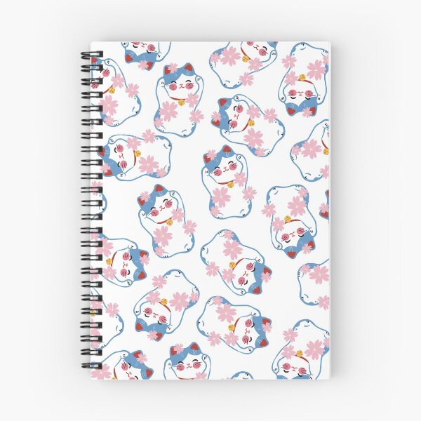 Item preview, Cornflower Blue Lucky Cat Pattern designed and sold by Druid Soup.