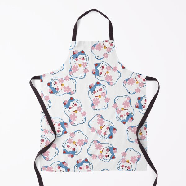 Item preview, Cornflower Blue Lucky Cat Pattern designed and sold by Druid Soup.