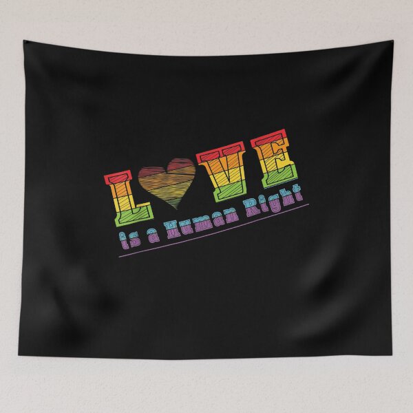 Item preview, Love Is A Human Right Rainbow Lgbt Heart Pride Month designed and sold by anniet33.