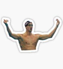 Phelps 200 Fly Win Reaktion Sticker