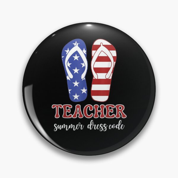Item preview, Teacher School Patriotic Flip Flops Funny Summer Teacher designed and sold by anniet33.