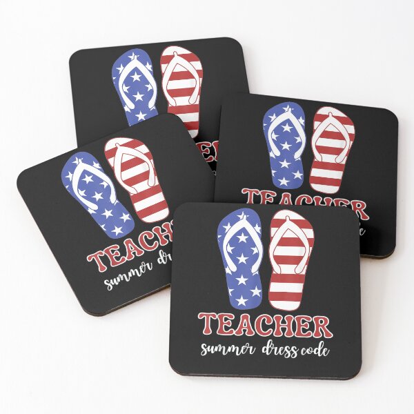 Item preview, Teacher School Patriotic Flip Flops Funny Summer Teacher designed and sold by anniet33.