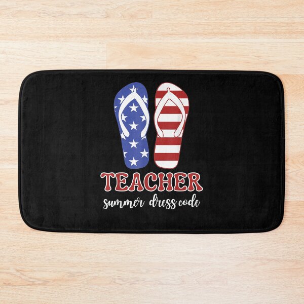 Item preview, Teacher School Patriotic Flip Flops Funny Summer Teacher designed and sold by anniet33.
