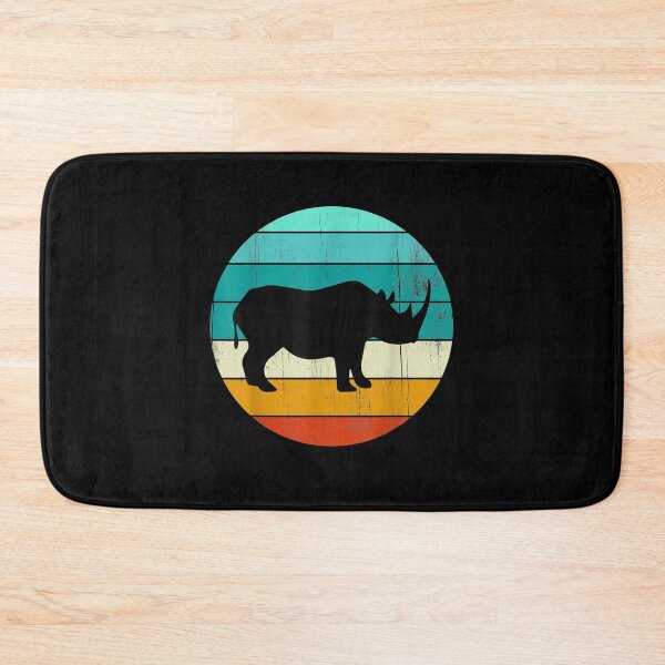 Item preview, Vintage Rhino Sunset Retro Sun Colorful Colors Rhinoceros designed and sold by anniet33.