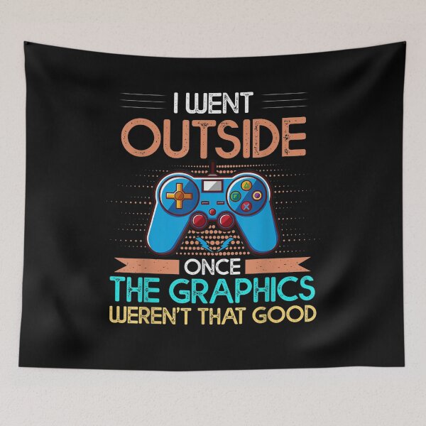 Item preview, I Went Outside Once Funny Video Gamer Gaming Boys Mens Gift designed and sold by anniet33.