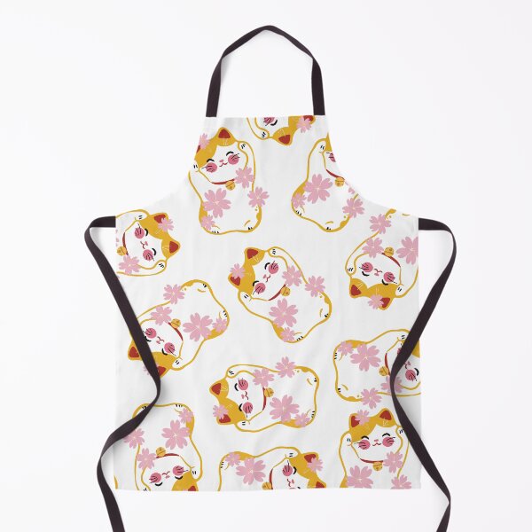 Item preview, Yellow Lucky Cat Pattern designed and sold by Druid Soup.