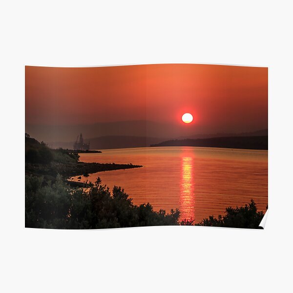 "Ocean Monarch Sunset Tasmania" Poster for Sale by