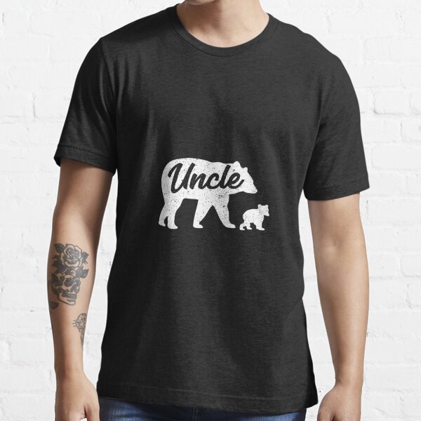 Uncle Bear Shirt for Men Fathers Day Funny Uncle Bear One Cubs