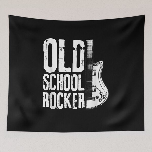 Item preview, Old School Rocker Retro Rock Music Guitar Rock Guitarist designed and sold by maizreo.