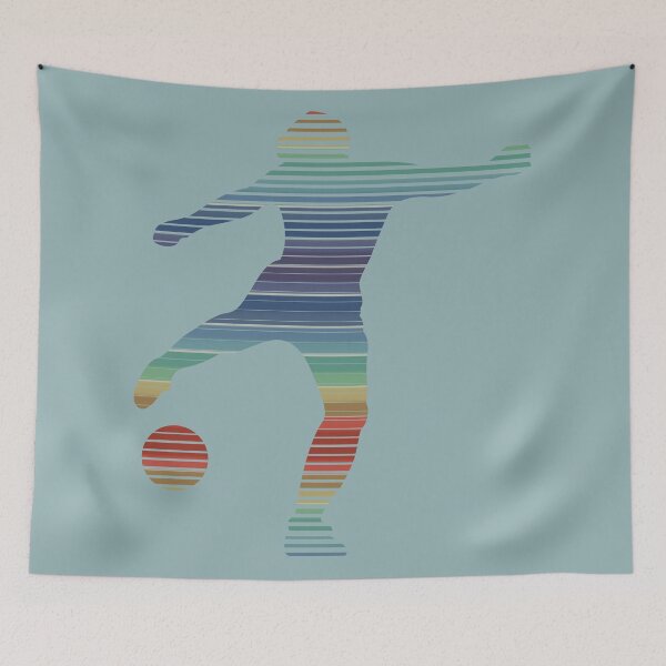 Item preview, Retro 80s Tropical Sun Vaporwave Summer Footballer designed and sold by IZiets.