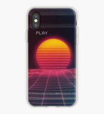 Digital sunset iPhone Case