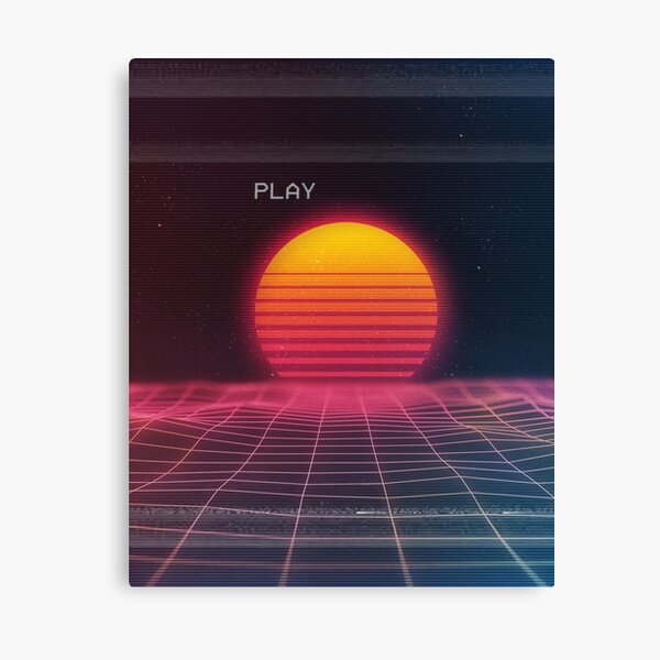 Digital sunset Canvas Print