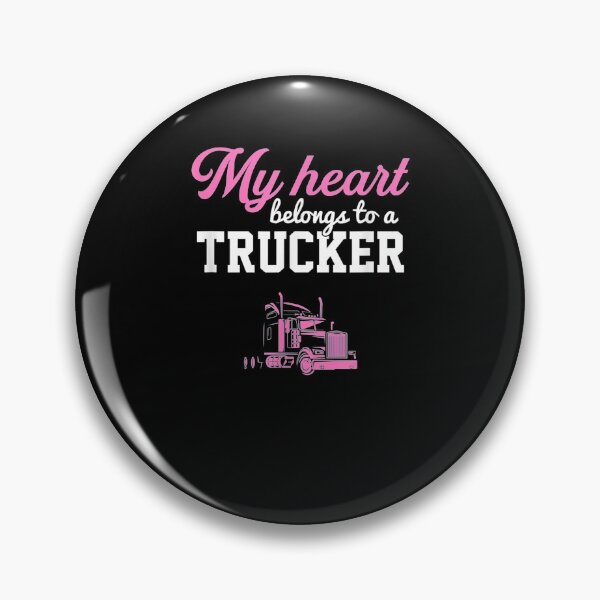 Item preview, My Heart Belongs To A Trucker Truck Wife Trucker designed and sold by anniet33.