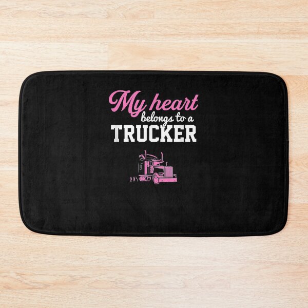 Item preview, My Heart Belongs To A Trucker Truck Wife Trucker designed and sold by anniet33.