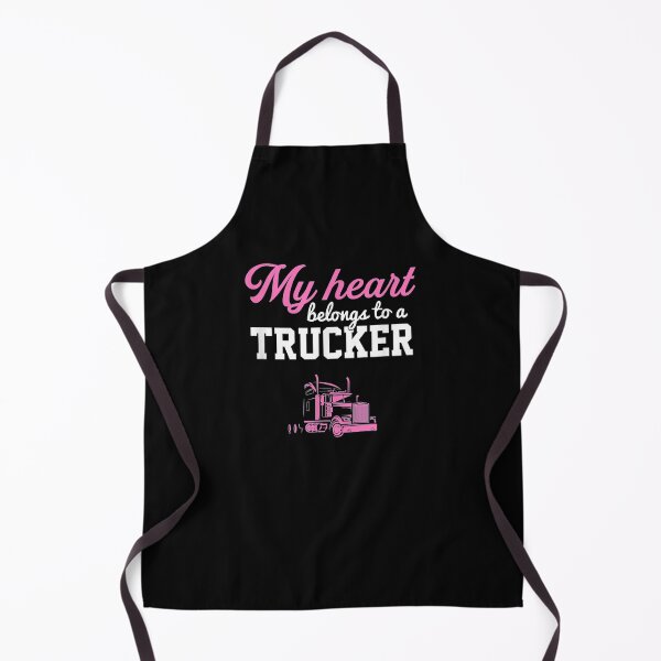 Item preview, My Heart Belongs To A Trucker Truck Wife Trucker designed and sold by anniet33.