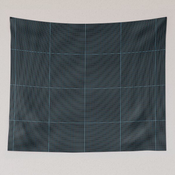 Item preview, Blue and black checkered fabric pattern background designed and sold by Giree07.