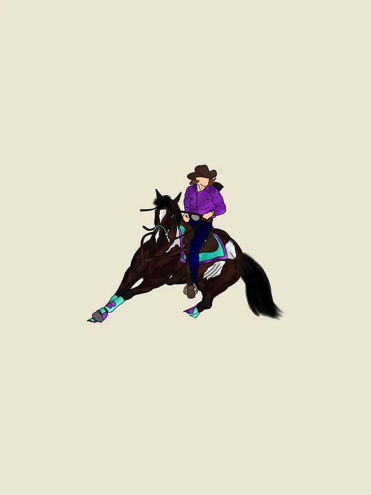 Thumbnail 4 of 4, Relaxed T-Shirt, Barrel Racing designed and sold by Rxcing-Xrts.