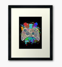 Painted Xbox 360 Controller Framed Print