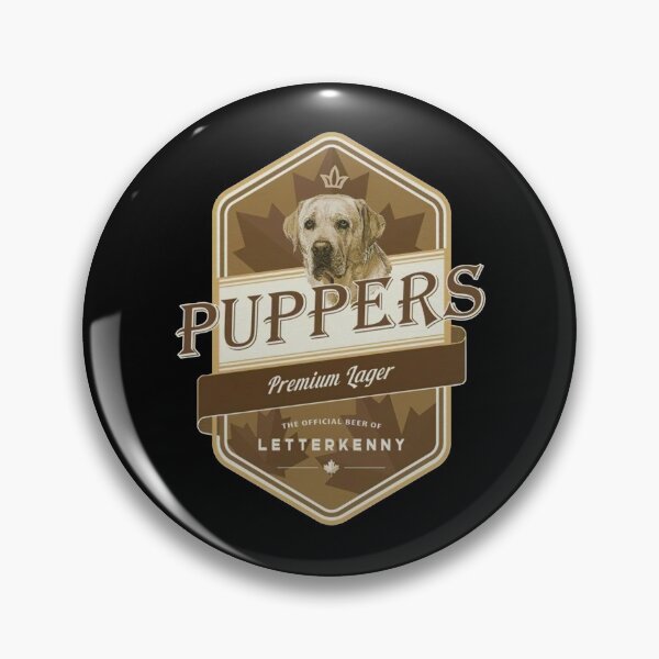 Artikelvorschau, Puppers Premium Lagerbier Letterkenny Logo entworfen und verkauft von FittsWilliam.
