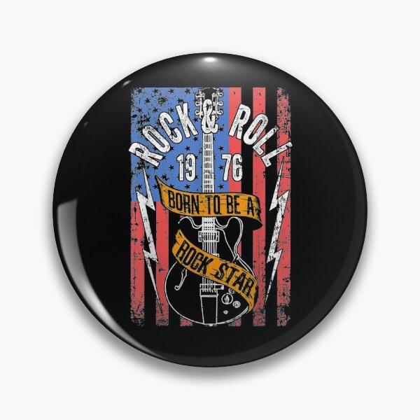 Item preview, Vintage Retro Style 1976 Guitarist Rock Roll Music Guitar designed and sold by anniet33.