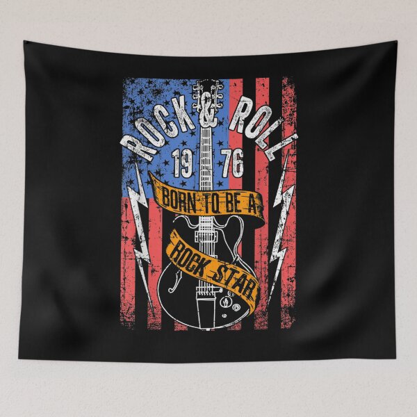 Item preview, Vintage Retro Style 1976 Guitarist Rock Roll Music Guitar designed and sold by anniet33.