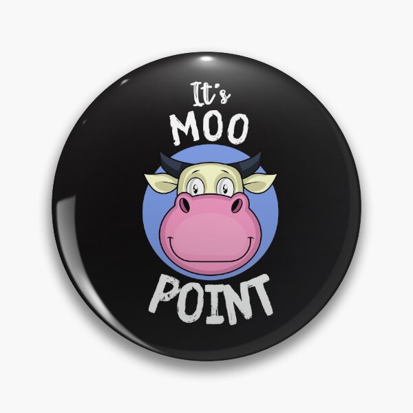 Item preview, Vintage It's Moo Point Typography and funny cow illustration  designed and sold by garniturex.