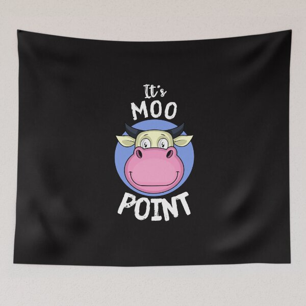 Item preview, Vintage It's Moo Point Typography and funny cow illustration  designed and sold by garniturex.