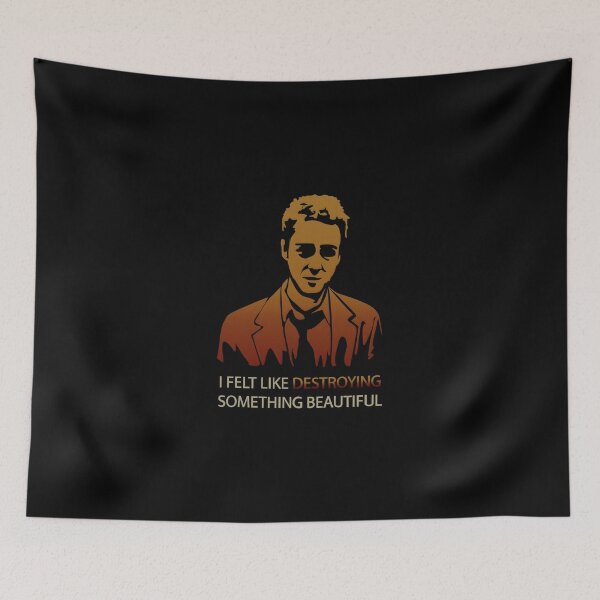 Item preview, Fight Club I Felt Like Destroying Something Beautiful designed and sold by FreezingGravel.