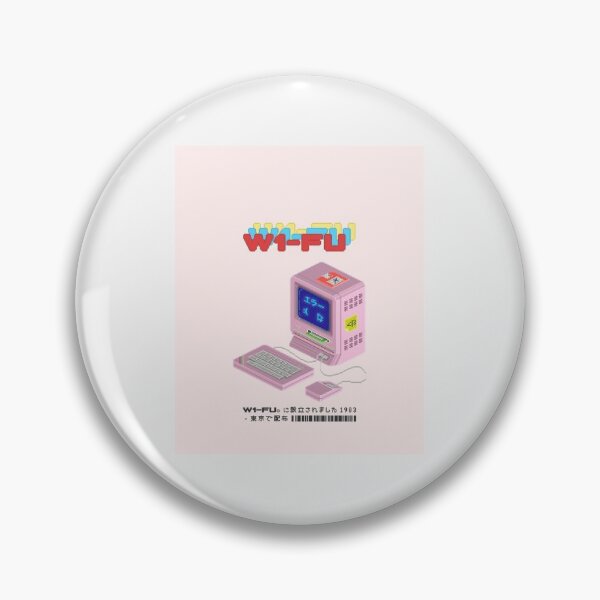 Item preview, W1-FU Computer - Pin| Perfect Gift designed and sold by genrtrudea.