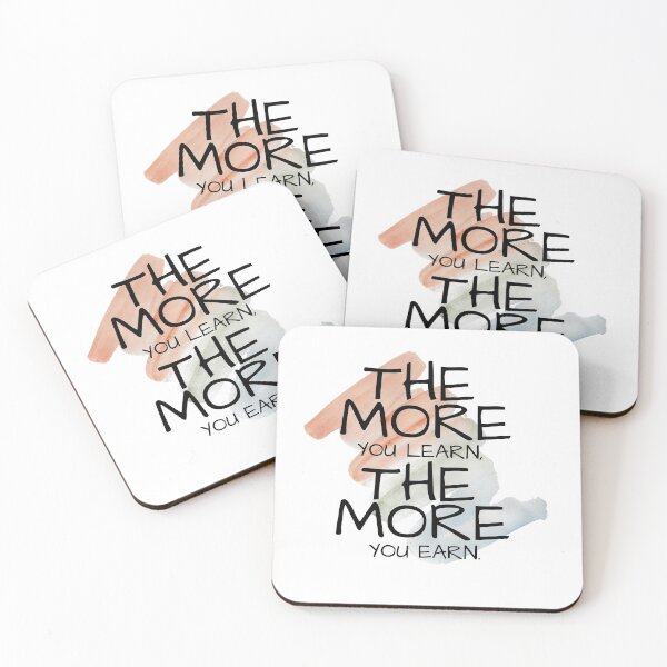 Item preview, The more you learn, the more you earn. designed and sold by VLTees.