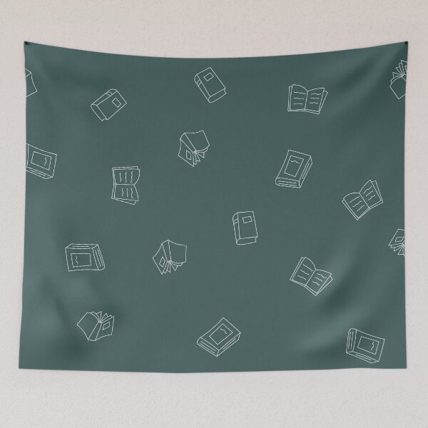 Item preview, I Love Books White Art Print designed and sold by lineartdesigns.