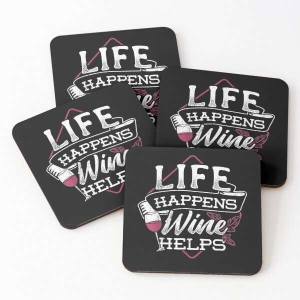 Item preview, Life Happens Wine Helps Wine Lover designed and sold by anniet33.
