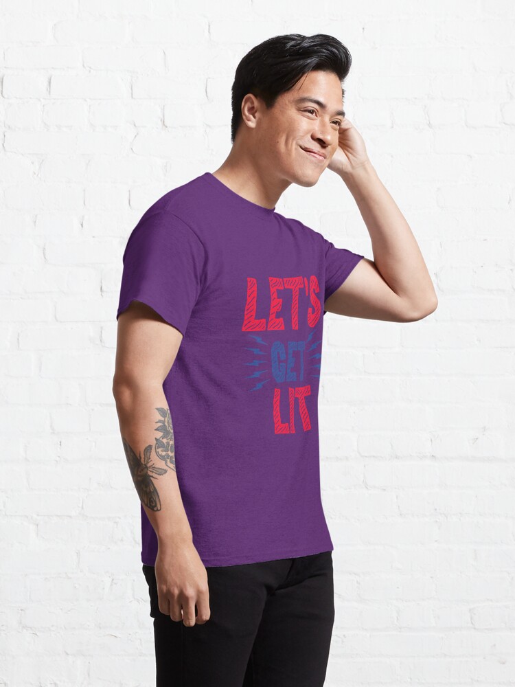 Discover Let's Get Lit 4th Of July Usa Classic T-Shirt